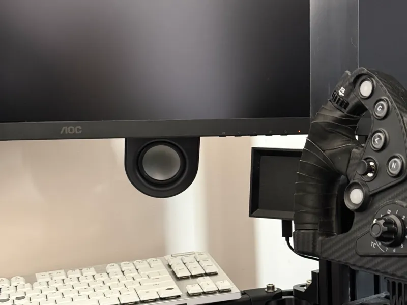 Logitech Z407 Triple Monitor Mount for Sim Rig