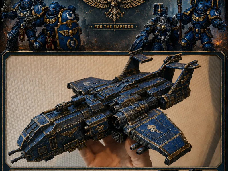 Vanguard Veterans Primaris Space battleship dnd