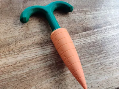Carrot seed dibber /planter with depth indicator