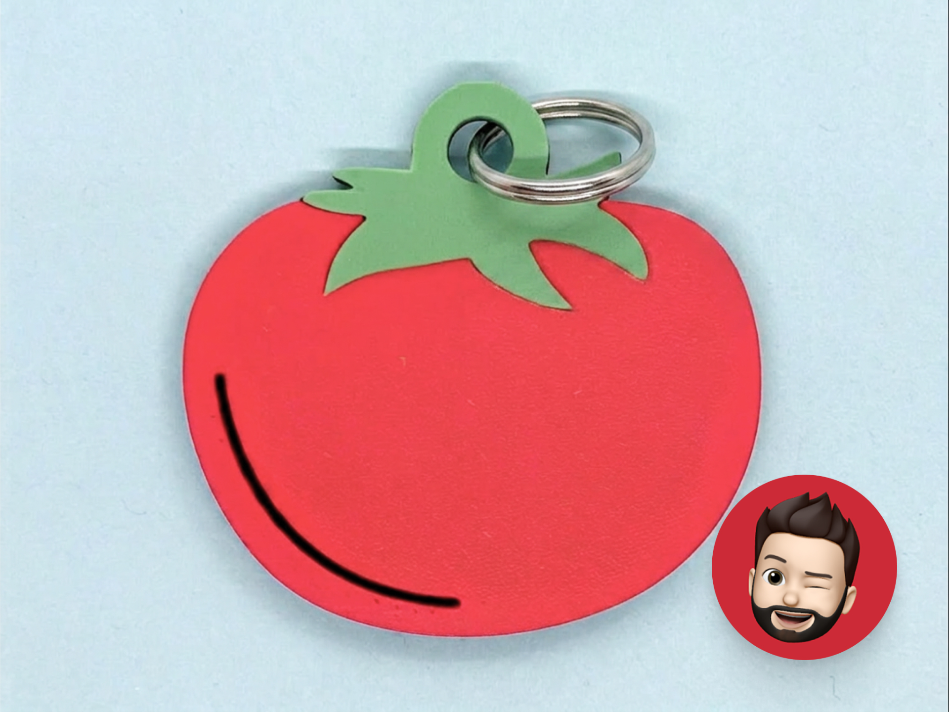 Vegetables tomato keychain