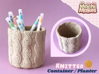 Knitted Container / Planter!