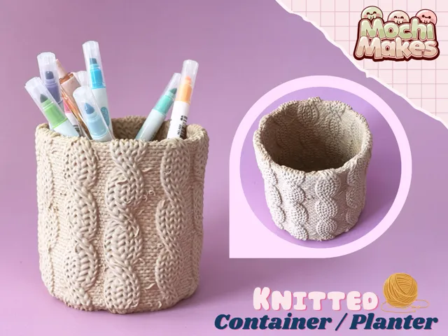 Knitted Container / Planter!