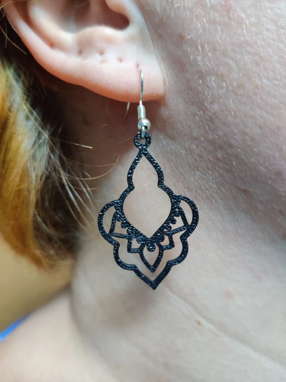 Sacred Lotus Filigree Earrings view 4