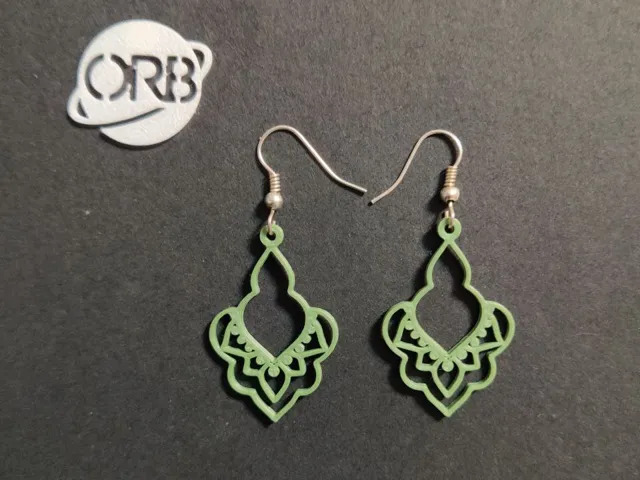 Sacred Lotus Filigree Earrings