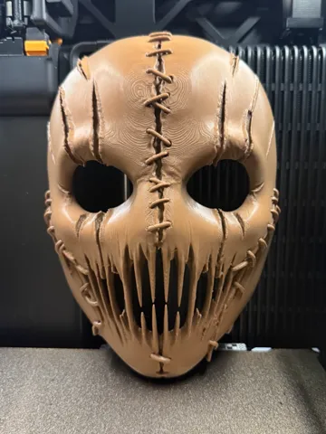 Pieza para disfraz o exhibición: Stiched Horror Halloween Mask With Scars — vista de referencia 2
