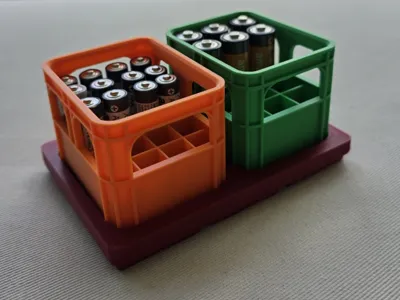 Battery crate gridfinity adapter