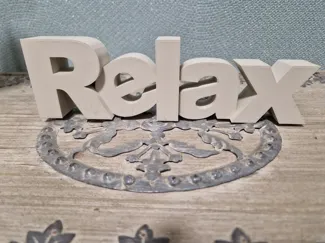 Relax Deko Schild