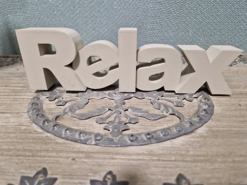 Relax Deko Schild
