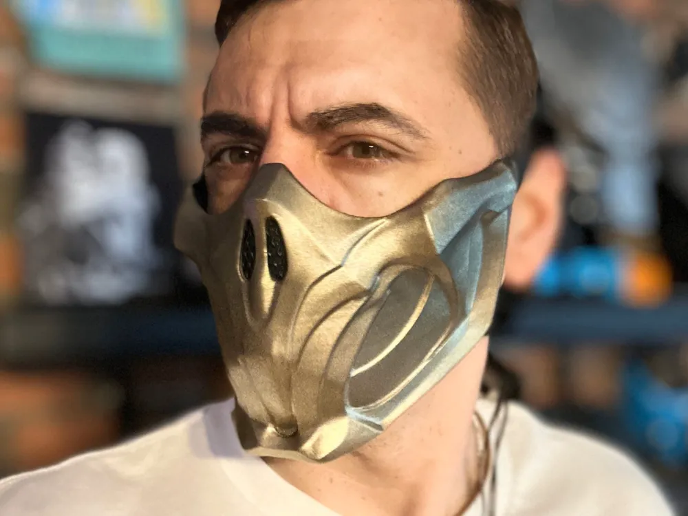 Scorpion mask - Golden Demon MK11 - Free 3D Print Model - MakerWorld