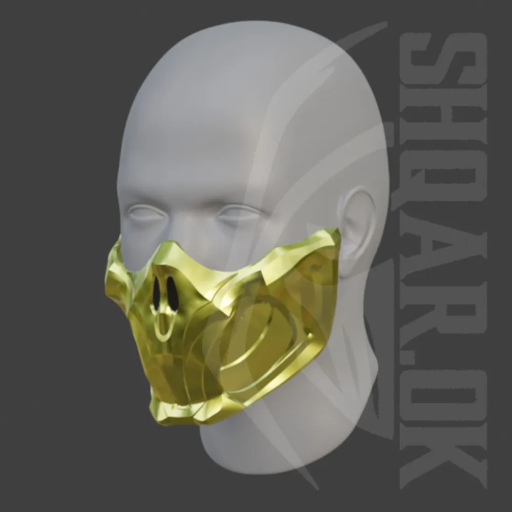 Scorpion mask - Golden Demon MK11 - Free 3D Print Model - MakerWorld
