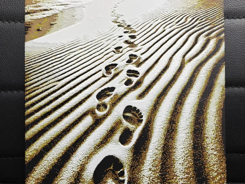 Footprints in sand
