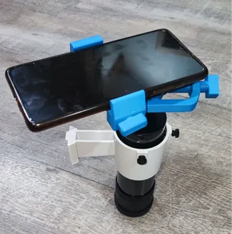 Adjustable phone mount for telescope