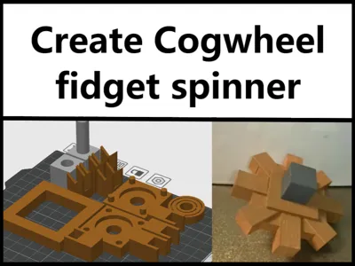 minecraft create cogwheel fidget spinner 