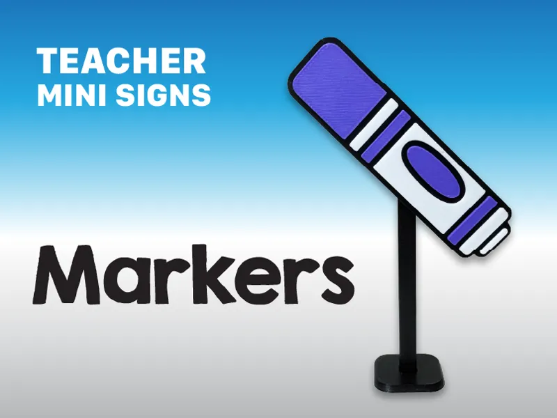 Marker - Teacher Mini Signs