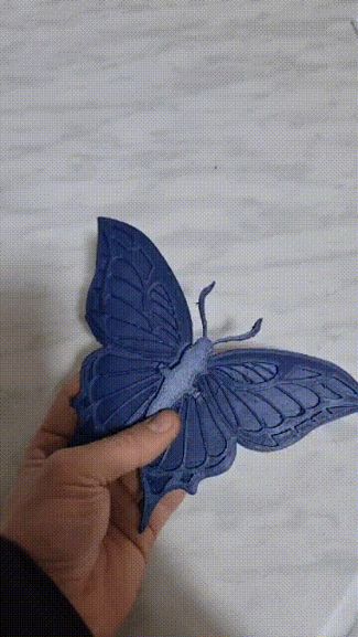 Fidget Print in Place Butterfly