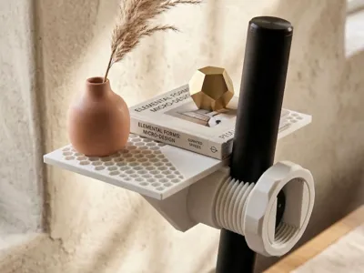 Universal pole shelf - No supports needed!
