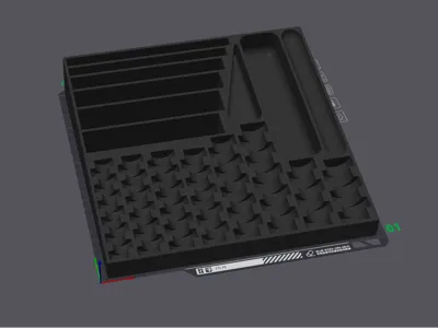 Euro Coins and Banknotes Cash Organizer