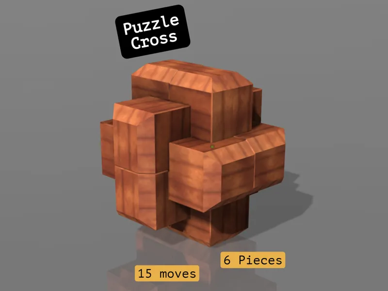 Puzzle Cross - interlocking
