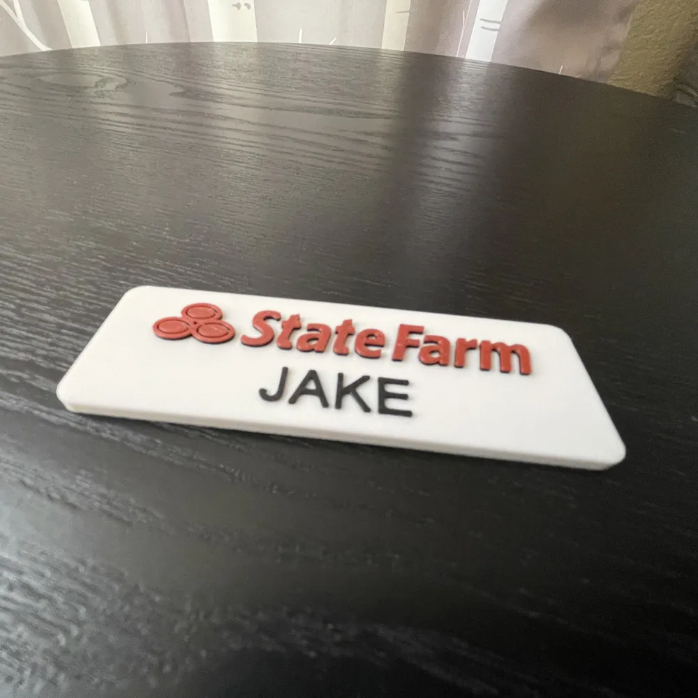 Jake from State Farm Insurance Name Tag for Cosplay/Costume (Multicolor) by nbakings - MakerWorld jake-from-state-farm-insurance-name-tag-for-cosplay-costume-multicolor-by-nbakings-makerworld
