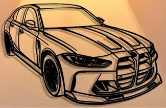 BMW M3 G80 wall art