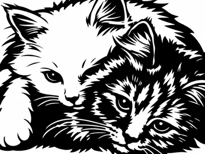 Cats keychain