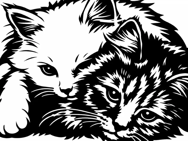 Cats keychain