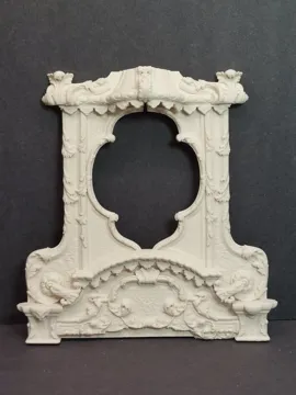 Figura decorativa: Miniature Antique Carved Overmantle — vista de referencia 3