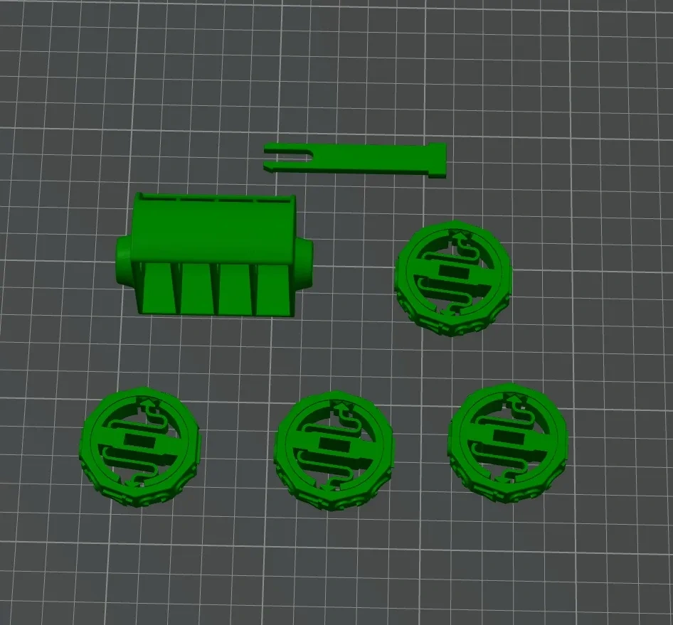 Miniatura 1 do modelo 3D 机械数字显示