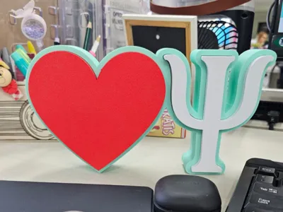 Tabletop Sign I Love Psychology