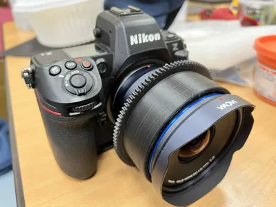 LAOWA 10mm f/2.8 Lens Focus Gear for Nikon Z with Marelux Underwater Housing