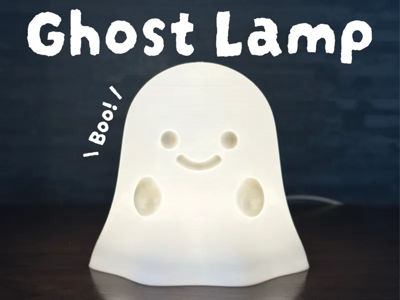 Cute Ghost Lamp Cover for LED Lamp 001 - halloween