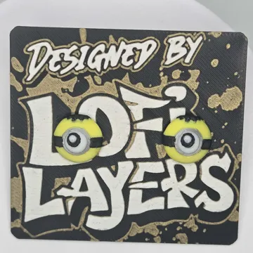 Pendientes: Minion Stud Earrings — vista de referencia 4