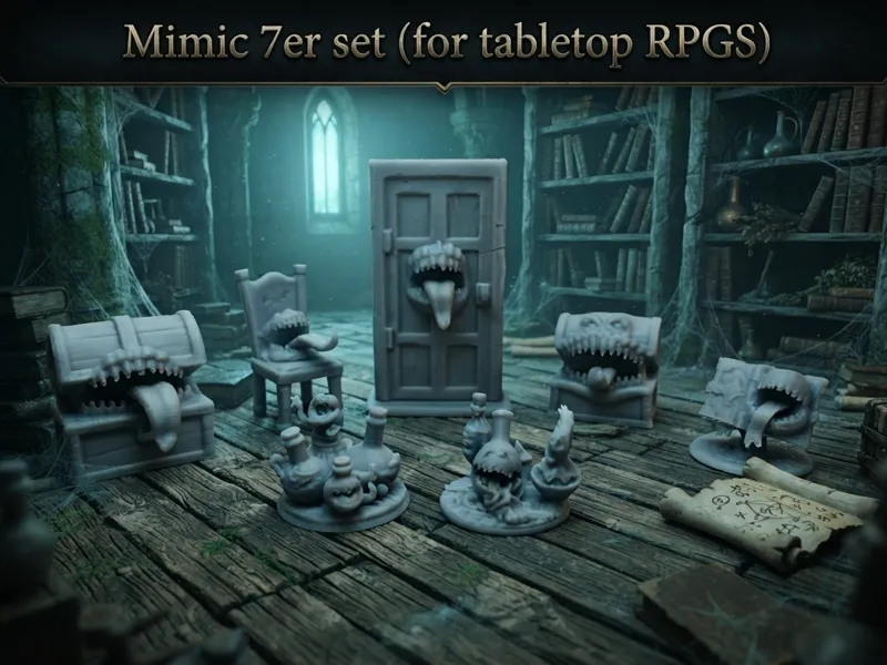 Mimic 7er set (for tabletop RPGS)