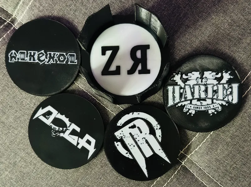 Coasters and stand Czech Rock