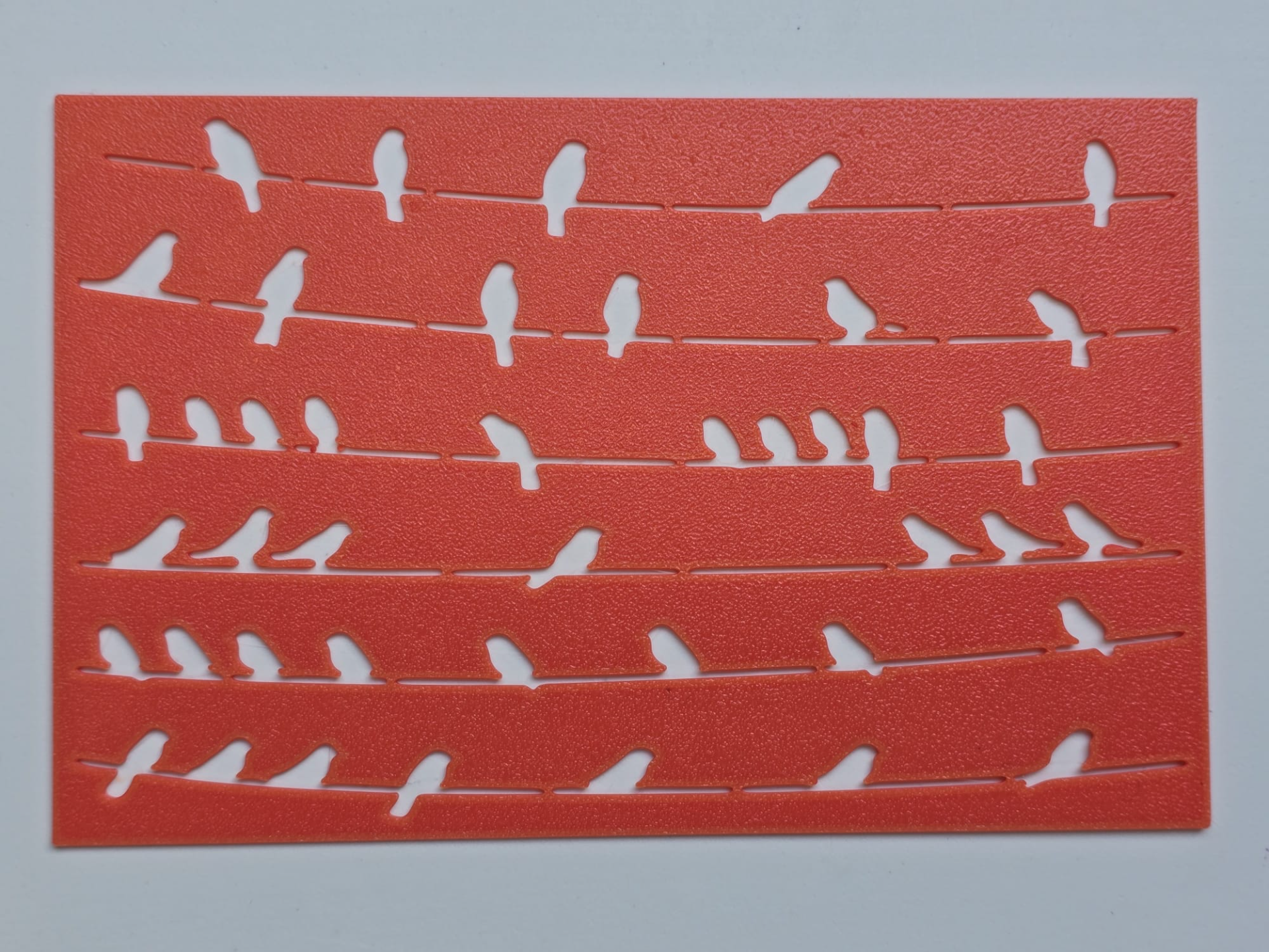 Birds On A Cord Template Stencil Craft
