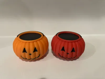 Halloween Candy Bucket Hinged Box (Print in Place)