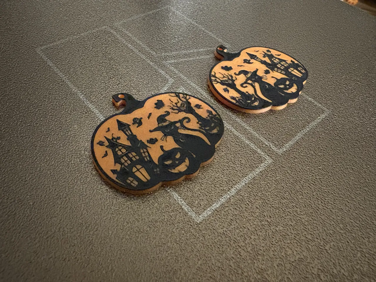 Spooky Halloween Scene Earrings view 3