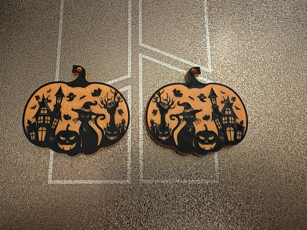 Spooky Halloween Scene Earrings view 2