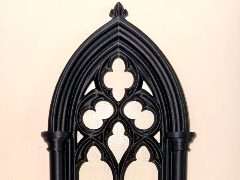Gothic Tracery Window Arch Wall Hanging