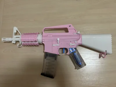 Cub M4 M16 Wild Boar Fairy Same Style Outer Tube Flash Hider Fishbone Handguard Magnetic Buttstock