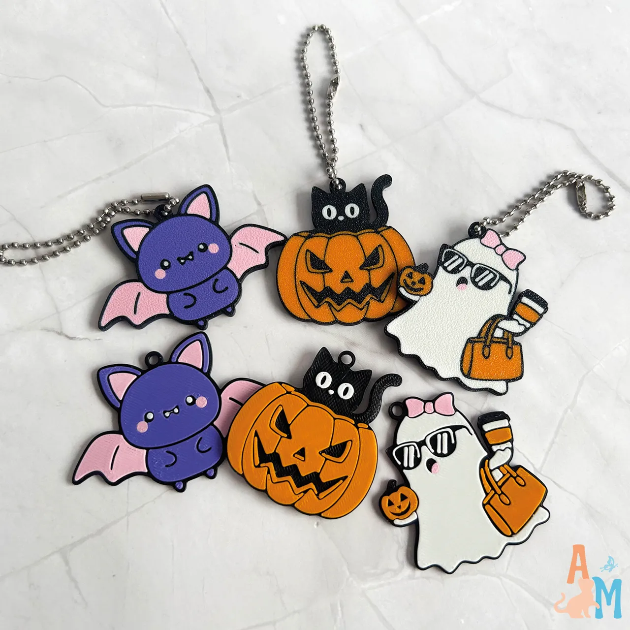 Halloween Earrings & Keyring Set (free commercial) view 3