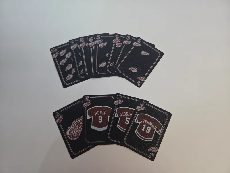 Playing Cards for Detroit Sports - RedWings