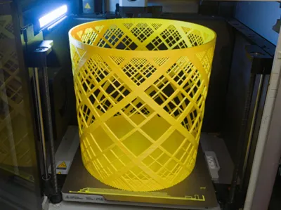 XXL Artdeco Office Trash Can