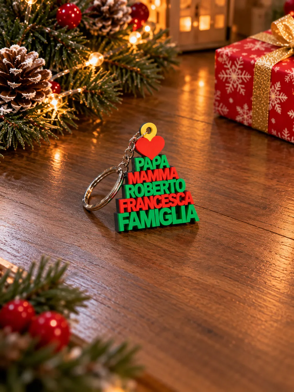 Custom Family Name Interlocking Keychain - Free 3D Print Model - MakerWorld
