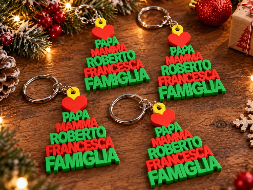 Custom Family Name Interlocking Keychain - Free 3D Print Model - MakerWorld