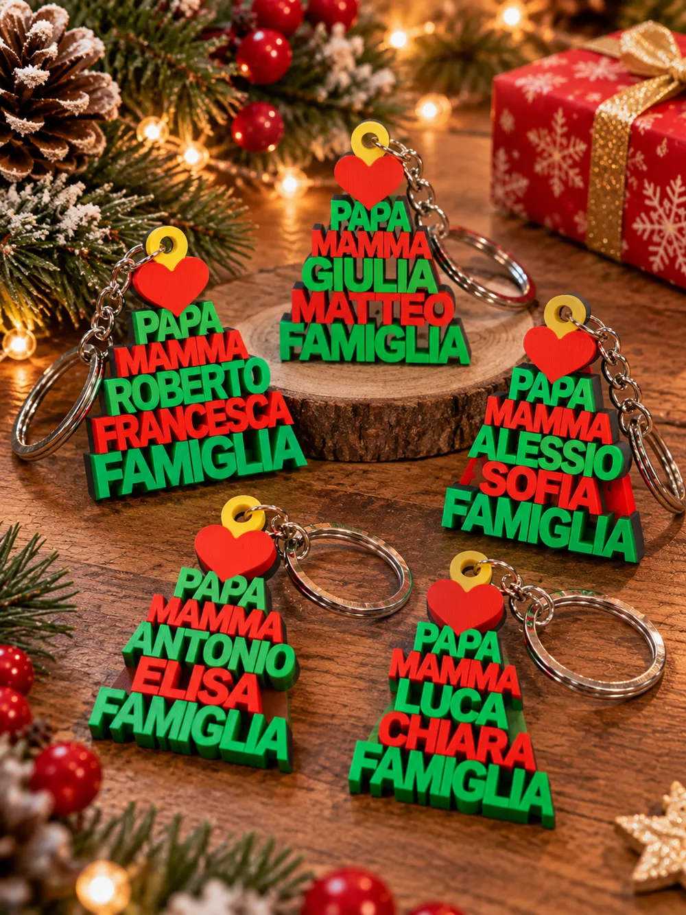 Custom Family Name Interlocking Keychain - Free 3D Print Model - MakerWorld