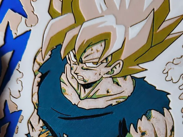 Goku SSJ Frieza Saga (Dragon ball Z) Hueforge