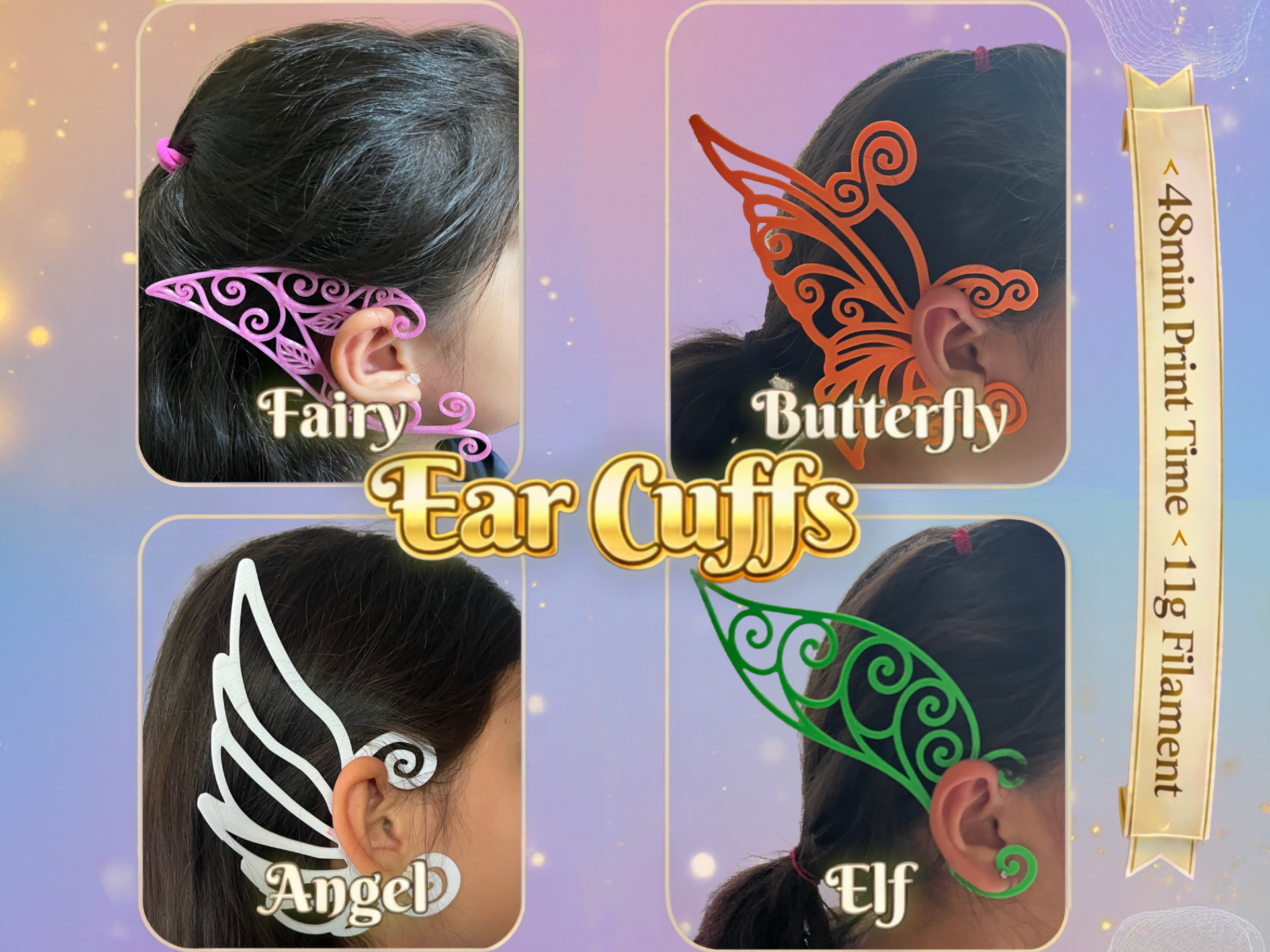Ear Cuffs - Fairy - Butterfly - Angel - Elf