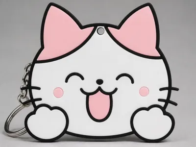 Kawaii Cat Keychain | AMS | No Supports 