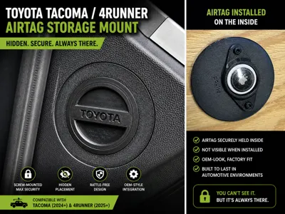 Tacoma 2024+ Dash AirTag Mount (M4 Remix)